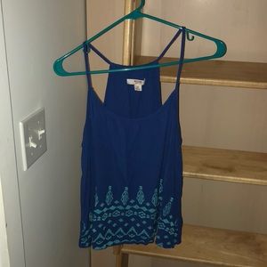Blue tank top!